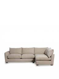 Barker and Stonehouse Floyd Fabric Combi Left Hand Corner Sofa in Neutral