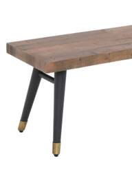 Barker and Stonehouse Modi Reclaimed Wood Extending Dining Table Seats 4-6 in Brown - thumbnail 3