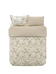 Bedeck of Belfast Rana Cover Set in Warm Grey, Cotton, Size Superking - thumbnail 3