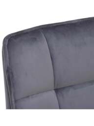 Barker and Stonehouse Jasper Velvet Dining Chair in Grey - thumbnail 4