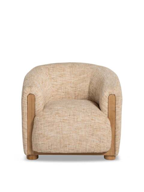 Barker and Stonehouse Persley Fabric Accent Chair in Neutral - image 1