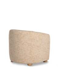 Barker and Stonehouse Persley Fabric Accent Chair in Neutral - thumbnail 3