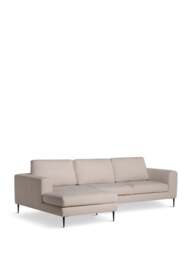 Barker and Stonehouse Sienna Bouclé Left-Hand Chaise Sofa in Neutral