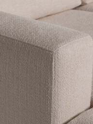 Barker and Stonehouse Sienna Bouclé Left-Hand Chaise Sofa in Neutral - thumbnail 4