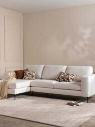 Barker and Stonehouse Sienna Bouclé Left-Hand Chaise Sofa in Neutral - thumbnail 2