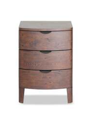 Barker and Stonehouse Zermatt Reclaimed Wood 3 Drawer Bedside Table in Brown