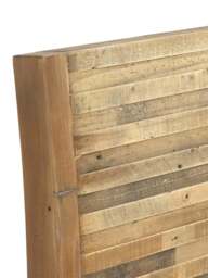 Barker and Stonehouse Charlie Reclaimed Wood Double Bed Frame Low End in Neutral - thumbnail 3