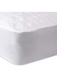 The Fine Bedding Company Deep Fill Cotton Mattress Protector in White, Cotton/Polyester, Size Single - thumbnail 5