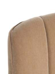 Barker and Stonehouse Reyes Light Fabric Double Bed Frame in Brown - thumbnail 4