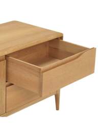 Barker and Stonehouse Romana Oak Wood Tv Unit in Neutral - thumbnail 5