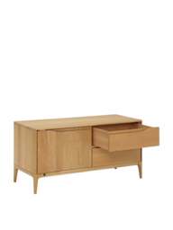 Barker and Stonehouse Romana Oak Wood Tv Unit in Neutral - thumbnail 4