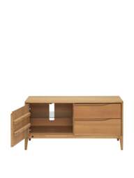 Barker and Stonehouse Romana Oak Wood Tv Unit in Neutral - thumbnail 3