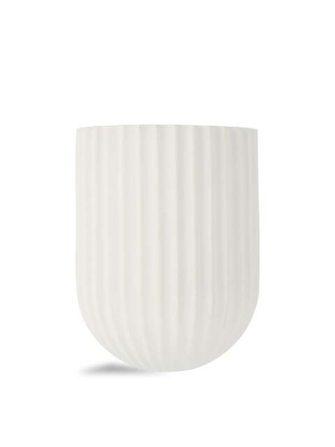 Heal's Larkin Fluted Plaster Cone Wall Light in White - image 1