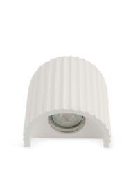Heal's Larkin Fluted Plaster Cone Wall Light in White - thumbnail 3