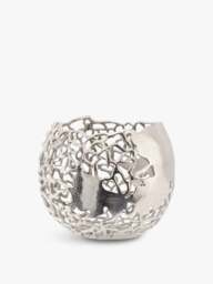 Libra Interiors Apo Coral Spherical Vase in Silver