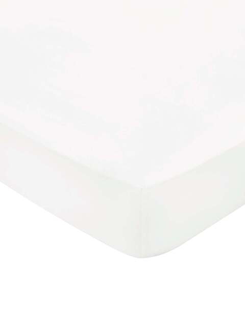 Bedeck of Belfast Fine Linens 400 Thread Count Sateen Fitted Sheet Brown in White, Cotton, Size Single - image 1
