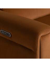 Barker and Stonehouse Kerren Recliner 2.5 Seater Sofa in Orange - thumbnail 3