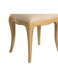 Barker and Stonehouse Cecile Light Wood French Style Upholstered Stool in Neutral - thumbnail 4