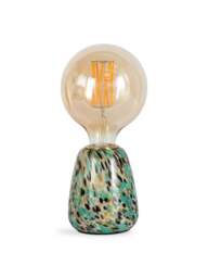 Heal's Confetti Table Lamp Turquoise Small in Blue, Glass, Size 12x10x10