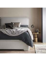Barker and Stonehouse Tilbury Fabric Ottoman Bed Frame in Grey, Size Super King - thumbnail 2