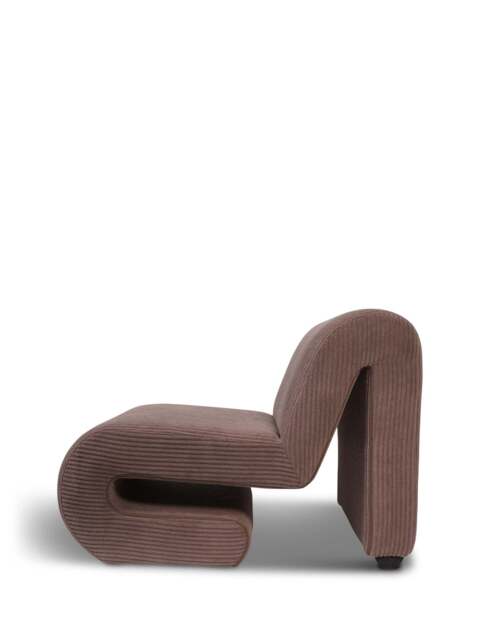 Libra Interiors Ellis Chair Mid Corduroy in Brown, Wood/Metal - image 1