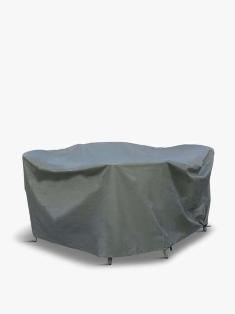 Bramblecrest Round Dining Table Set Cover in Khaki, Size 100cm