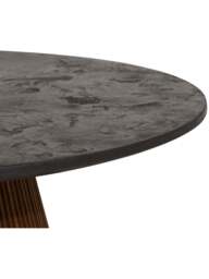 Barker and Stonehouse Trinidad Reclaimed Teak Wood Large Round Coffee Table in Brown - thumbnail 3