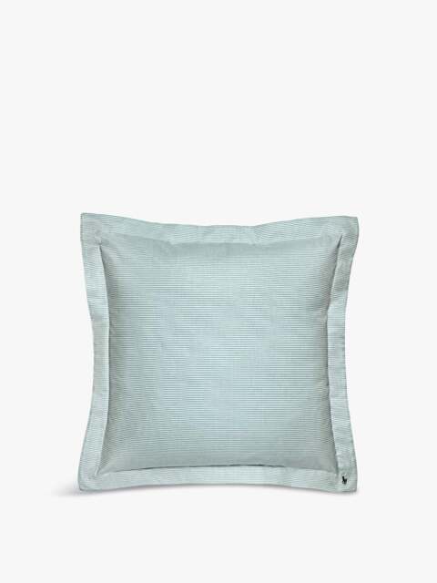 Ralph Lauren Home Oxford Pillowcase in Evergreen, Cotton/Linen, Size Square - image 1