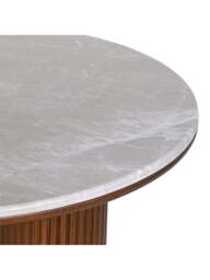 Libra Interiors Whitwell Round Coffee Table in Grey/Brown, Size H45xW90xD9 - thumbnail 4