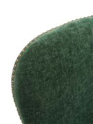 Barker and Stonehouse Gable Green Fabric Dining Chair With Dark Legs in Neutral - thumbnail 2