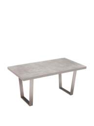Barker and Stonehouse Halmstad Concrete Effect Dining Table, Seats 4-6 in Grey, Size 200cm - thumbnail 5