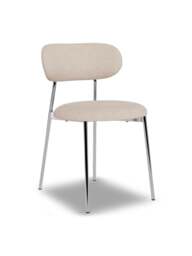 Barker and Stonehouse Tansley Fabric Dining Chair in Neutral