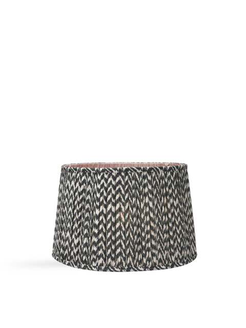 Pacific Lifestyle Chevron Mushroom Pleat Shade in Black, Size 50cm - image 1