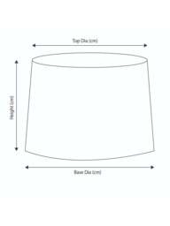 Pacific Lifestyle Chevron Mushroom Pleat Shade in Black, Size 50cm - thumbnail 3