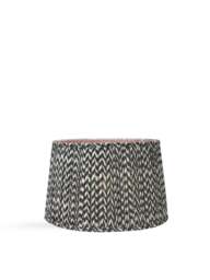 Pacific Lifestyle Chevron Mushroom Pleat Shade in Black, Size 50cm - thumbnail 1