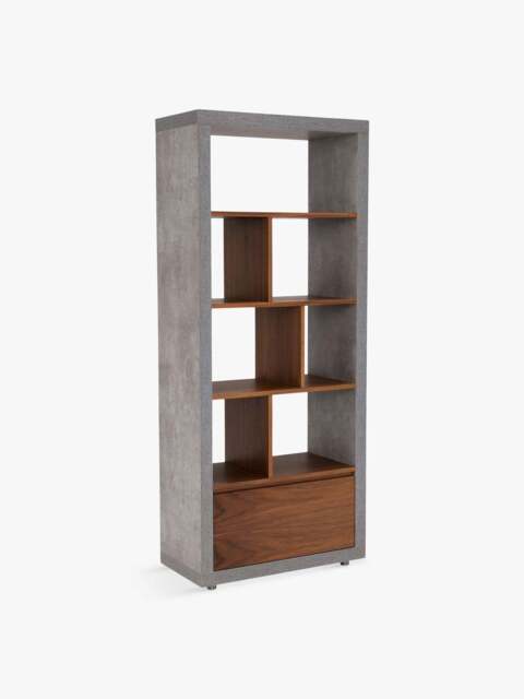 Barker and Stonehouse Halmstad Shelving Unit in Concrete