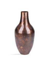 Libra Interiors Tambora Copper Finish Vase Small in Bronze/Copper/Brown