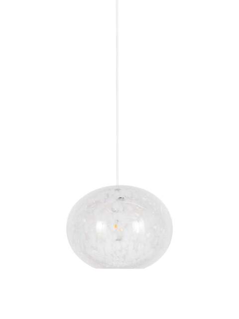 Heal's Speckled Easyfit Pendant in White, Glass, Size 23.4x30x30 - image 1