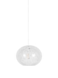 Heal's Speckled Easyfit Pendant in White, Glass, Size 23.4x30x30 - thumbnail 1