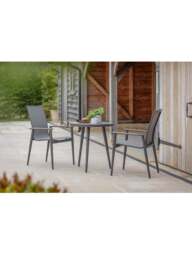 Bramblecrest Sofia Garden Bistro Set Anthracite - thumbnail 2