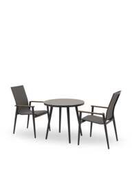 Bramblecrest Sofia Garden Bistro Set Anthracite - thumbnail 1