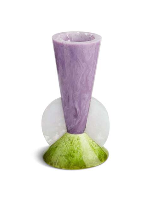 Jonathan Adler Mustique Tapered Bud Vase in Purple/Green