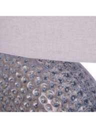 Libra Interiors Lugo Ceramic Table Lamp Grey in Grey White, Size 50x26x65 - thumbnail 2