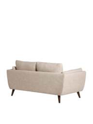 Barker and Stonehouse Malmo Neutral Fabric 2 Seater Sofa in White - thumbnail 3