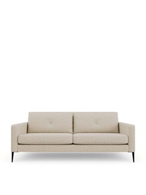 Heal's Brunel Tessuta 3-Seater Sofa in Oatmeal, Wood/Metal