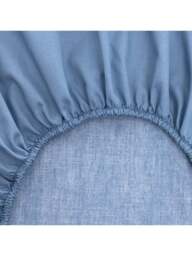 BOSS Home B Linea Fitted Sheet Blue Horizon in Blue - Horizon, Size Single - thumbnail 3