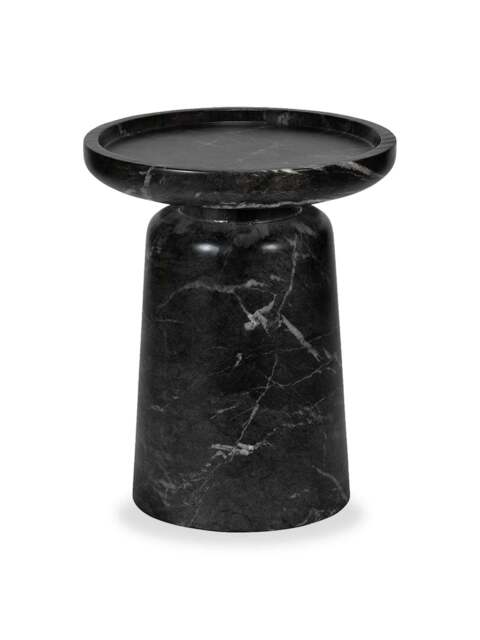 Barker and Stonehouse Vento Marble Side Table in Black