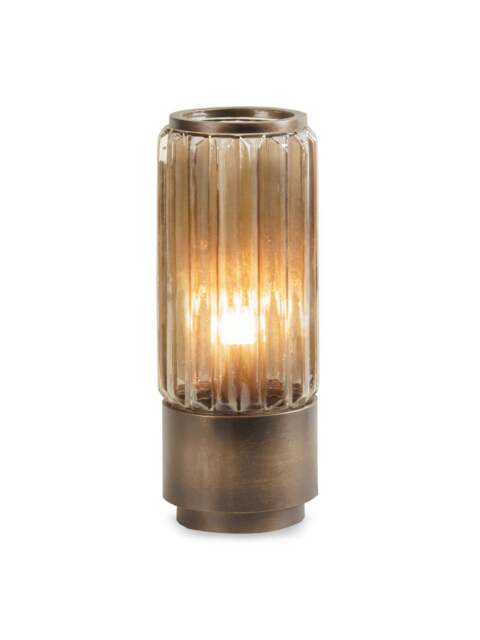 Libra Interiors Eleanor Glass Table Uplighter Large in brown - image 1