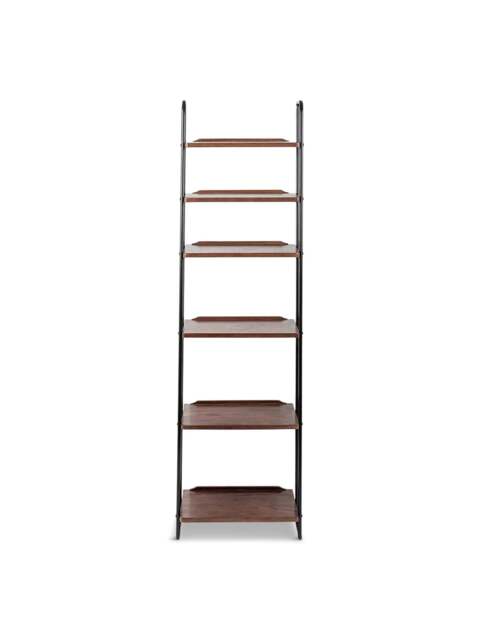 Heal's Brunel Lean To Narrow Shelves Dark Wood in Brown, Size 50x35x175 - image 1