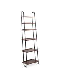 Heal's Brunel Lean To Narrow Shelves Dark Wood in Brown, Size 50x35x175 - thumbnail 2